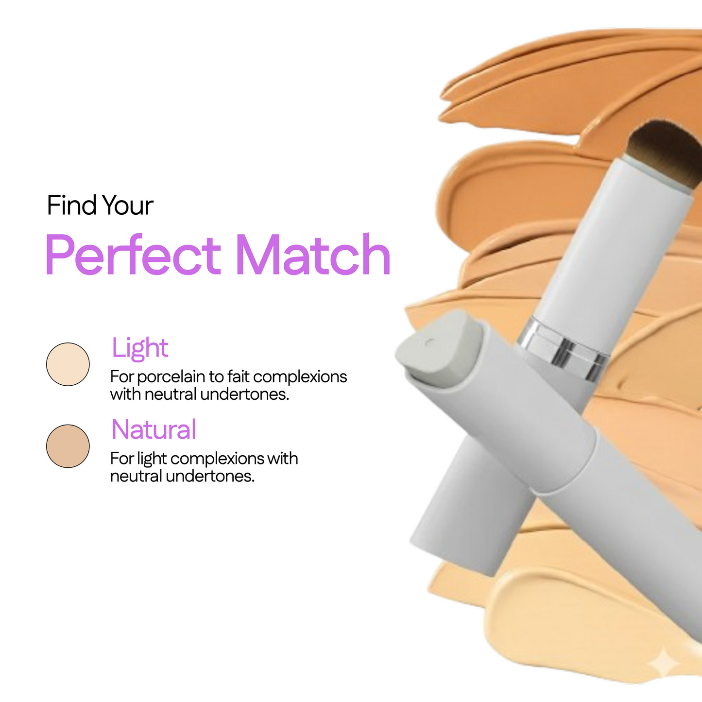 Korean Color-Changing Foundation Stick